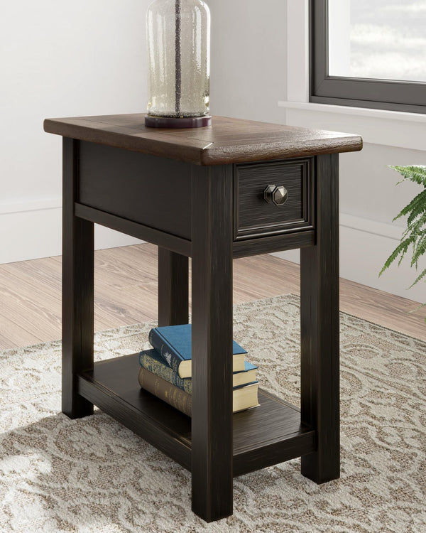 Tyler Creek Two-tone Chairside End Table front view