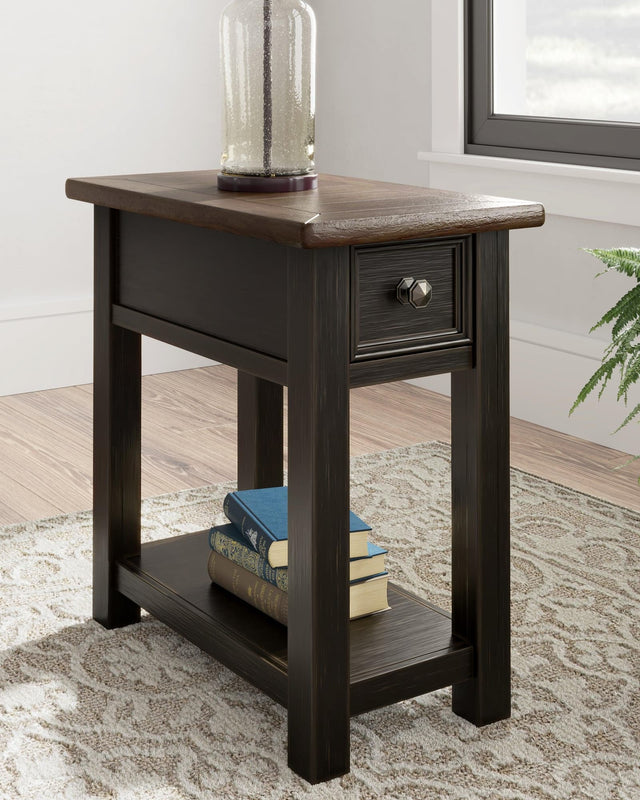 Tyler Creek Two-tone Chairside End Table front view