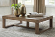 Cariton Gray Coffee Table front angle view