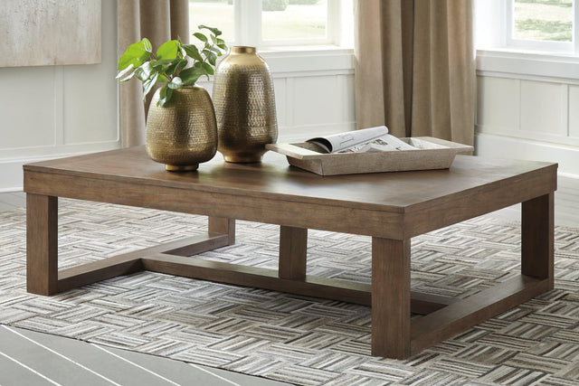 Cariton Gray Coffee Table front angle view