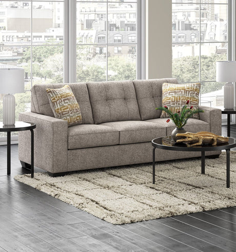 Tunain Iron Queen Sleeper Sofa, front angle view