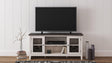 Dorrinson Two-tone 60-inch TV Stand angled view