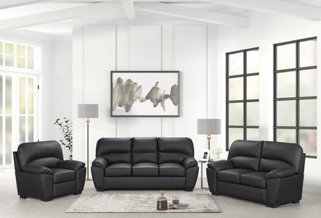 Main view of Tiffany Black 3-Piece Living Room Set