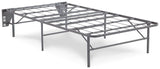 Better Than a Boxspring Gray Twin Foundation front angle view