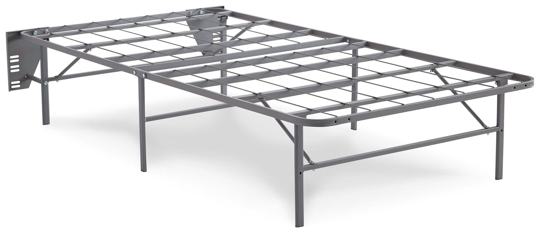 Better Than a Boxspring Gray Twin Foundation front angle view