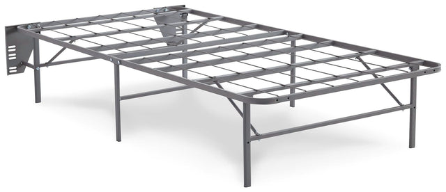 Better Than a Boxspring Gray Twin Foundation front angle view