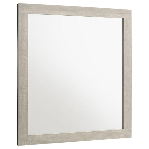 Trenton Rustic Cream Dresser Mirror front view
