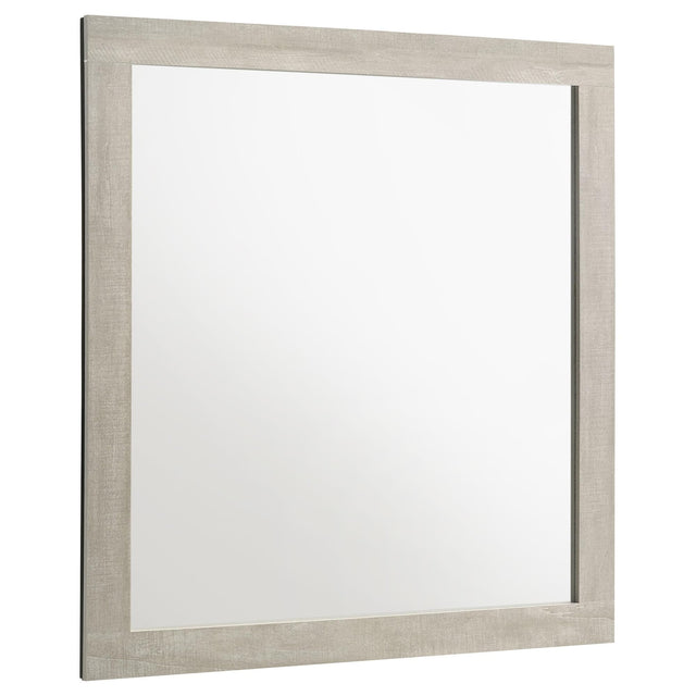 Trenton Rustic Cream Dresser Mirror front view