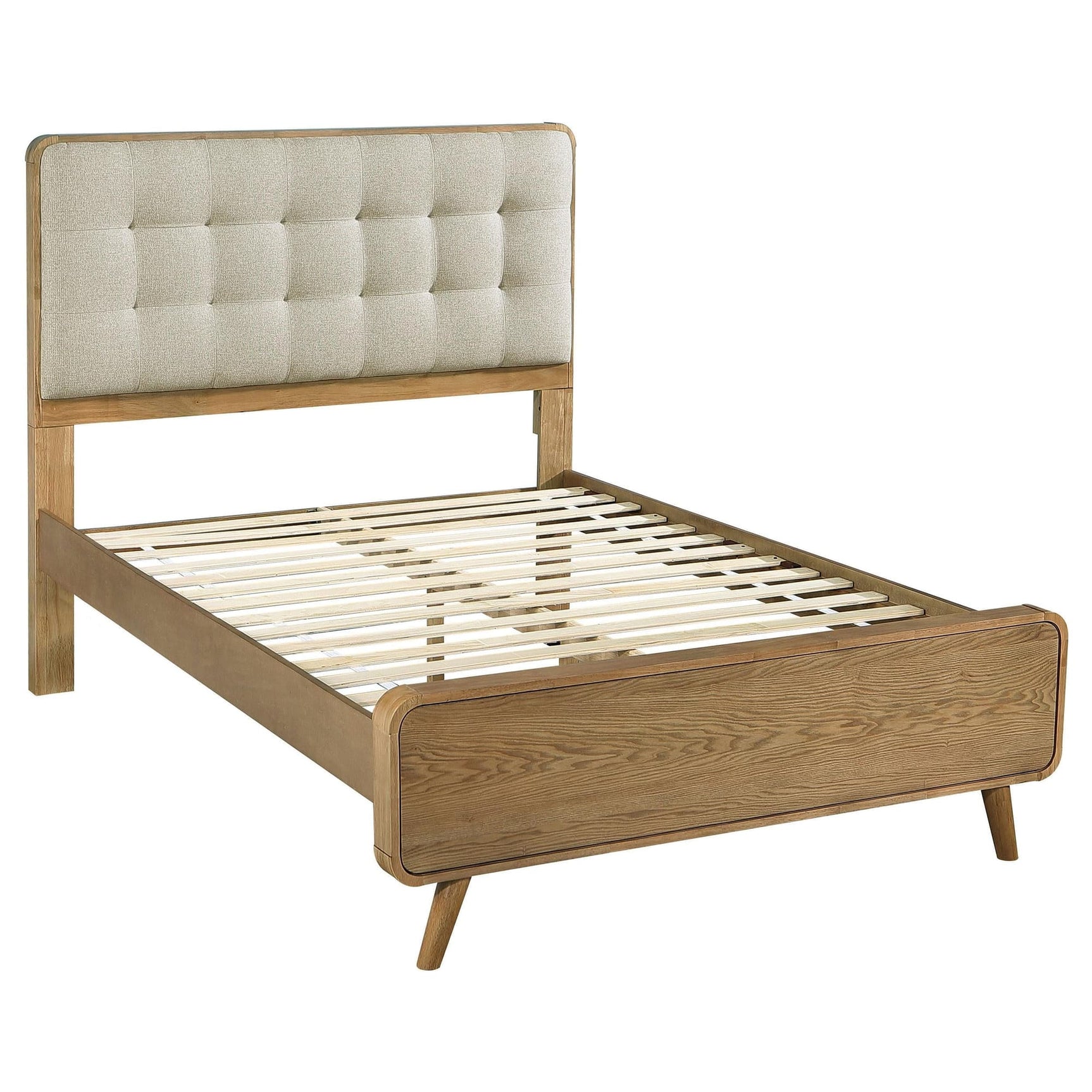 Robyn Wood Full Platform Bed Light Ash front view