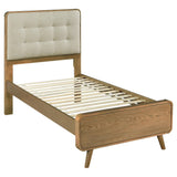 Robyn Light Ash Twin Wood Platform Bed front view