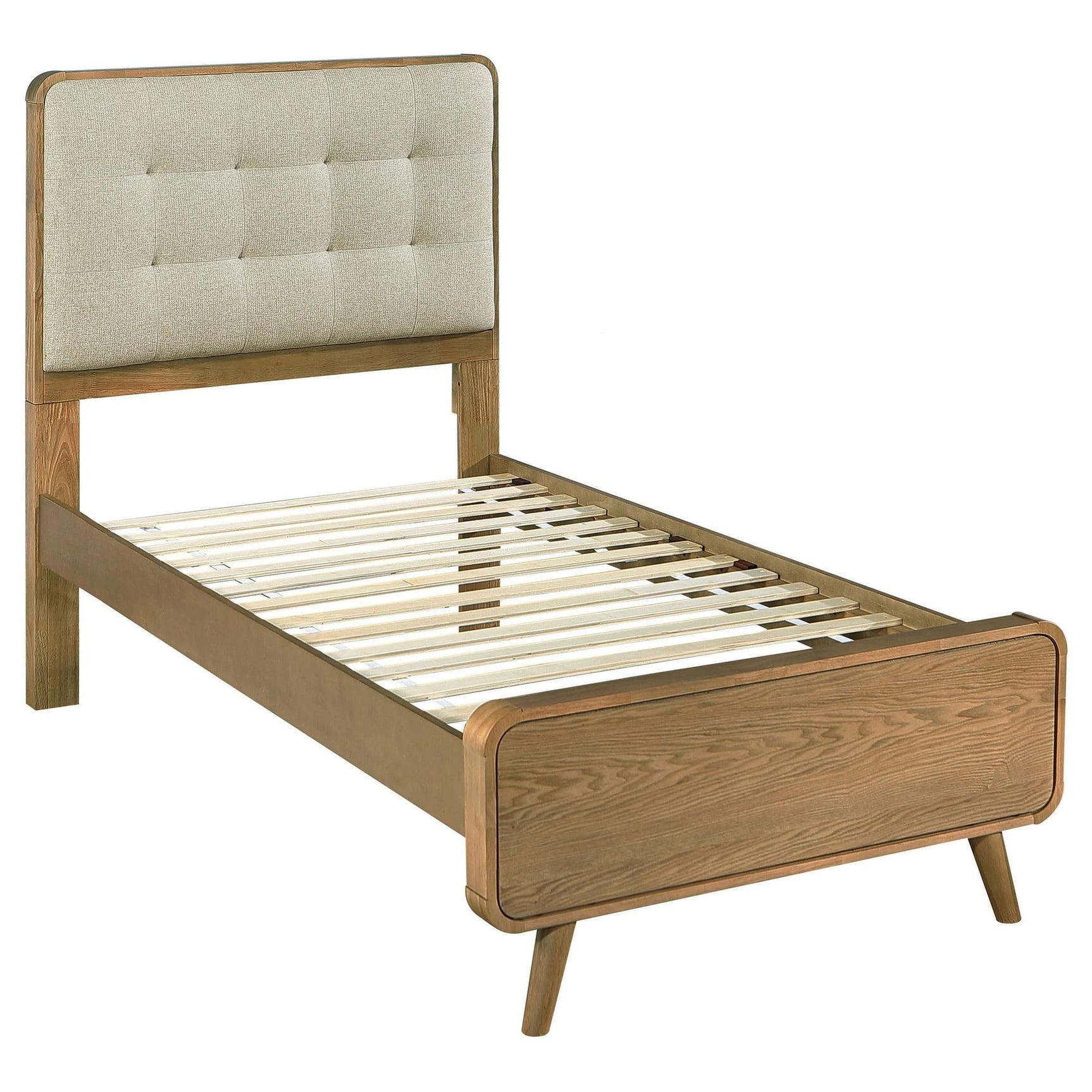 Robyn Light Ash Twin Wood Platform Bed front view