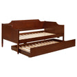 Redding Wood Twin Daybed with Trundle in Cherry - angled side view