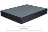 Ashley Black Twin Bed Foundation angled view