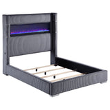 Tisdall Grey Upholstered California King Bed front view