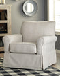 Searcy Quartz Accent Chair front angle showing tufted back and seat