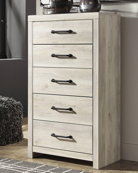 Cambeck Whitewash Chest of Drawers front view