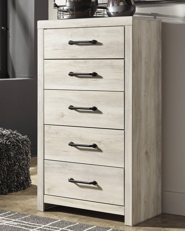 Cambeck Whitewash Chest of Drawers front view