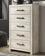 Cambeck Whitewash Chest of Drawers front view