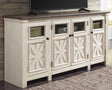 Bolanburg Two-tone 74 inch TV Stand front view