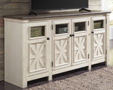 Bolanburg Two-tone 74 inch TV Stand front view