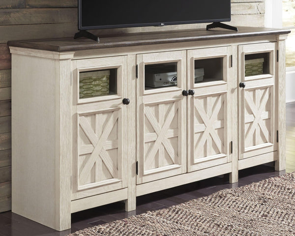 Bolanburg Two-tone 74 inch TV Stand front view