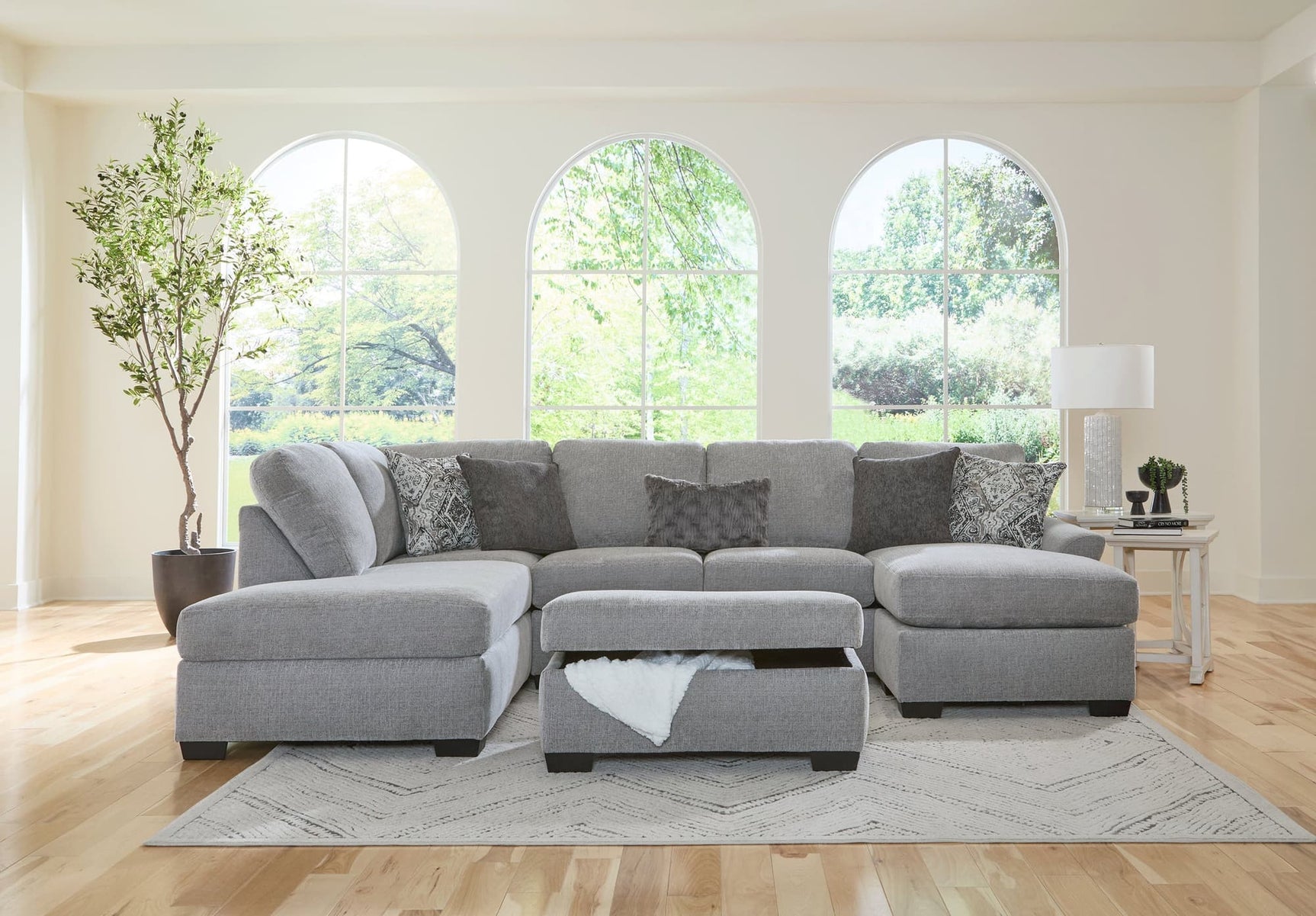 Signature Dove Sectional sofa main view
