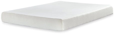 Chime 8 Inch Memory Foam White Twin Mattress front view