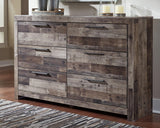 Derekson Multi Gray Dresser front view with all drawers closed