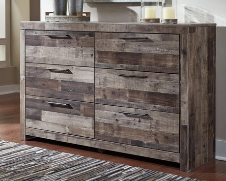 Derekson Multi Gray Dresser front view with all drawers closed