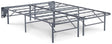 Better Than a Boxspring Gray Full Foundation angled side view