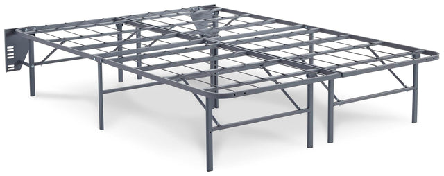 Better Than a Boxspring Gray Full Foundation angled side view
