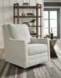 Kambria Fog Swivel Glider Accent Chair angled view