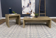 Lynette mango 2-piece table set with coffee table and end table front view