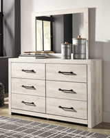 Cambeck Whitewash Dresser and Mirror front view