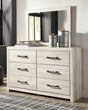 Cambeck Whitewash Dresser and Mirror front view