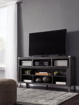 Todoe Gray 65-Inch TV Stand front angle