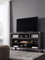 Todoe Gray 65-Inch TV Stand front angle