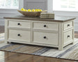 Bolanburg Two-tone Coffee Table with Lift Top front view