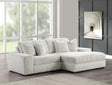 Sunday Beige 3-piece sectional sofa front angle