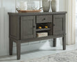 Hallanden Gray Dining Server front view