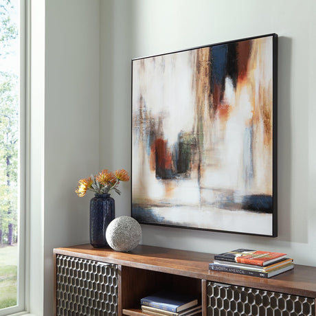 Pigeonford Multi Abstract Wall Art by Ashley, front view