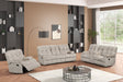 Martina Gray Fabric 3-Piece Reclining Set front view