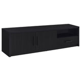 Murray 70-inch black TV stand media console front view
