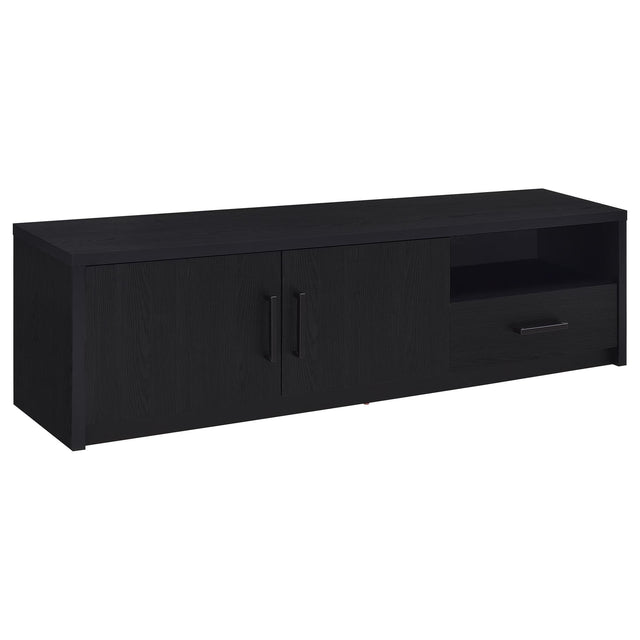Murray 70-inch black TV stand media console front view
