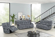 Martina Charcoal Fabric 3-Piece Reclining Set front view