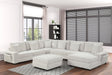 Bazoka Beige 7-Piece Sectional sectional sofa front view