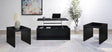 Knapp 3-piece Lift Top Coffee Table Set black finish, front angle