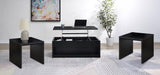Knapp 3-piece Lift Top Coffee Table Set black finish, front angle