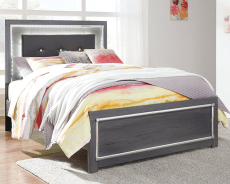 Lodanna Gray Full Panel Bed front view
