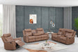 Sofia Brown 3-Piece Reclining Set front view